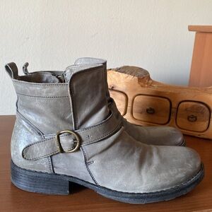 Fiorentini+Baker Women's Mustang Grigio Green Leather Boots